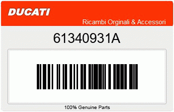 Ducati PAAR BREMSBELAGE, Ducati-Teilenummer 61340931A