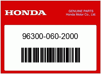 Honda FLANSCHENSCHRAUBE, 6X20, Honda-Teilenummer 963000602000