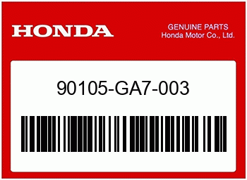 Honda SCHNEIDSCHRAUBE, Honda-Teilenummer 90105GA7003