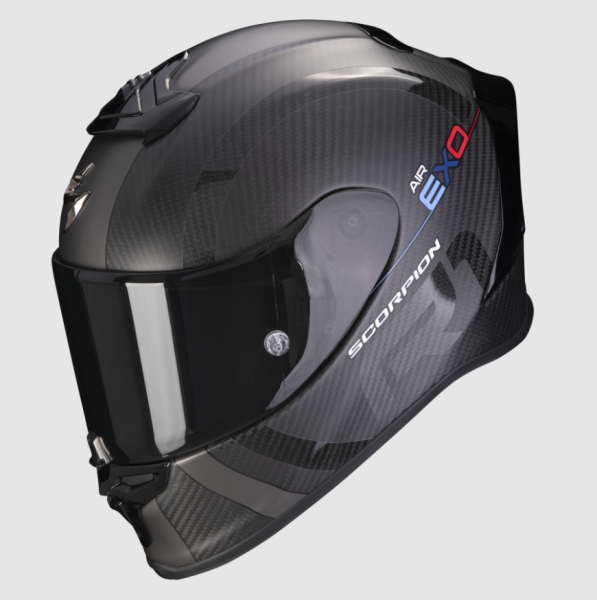 SCORPION MG EXO-R1 EVO CARBON Helm schwarz/silber