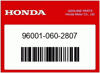 Honda SCHRAUBE 6X28, Honda-Teilenummer 960010602807