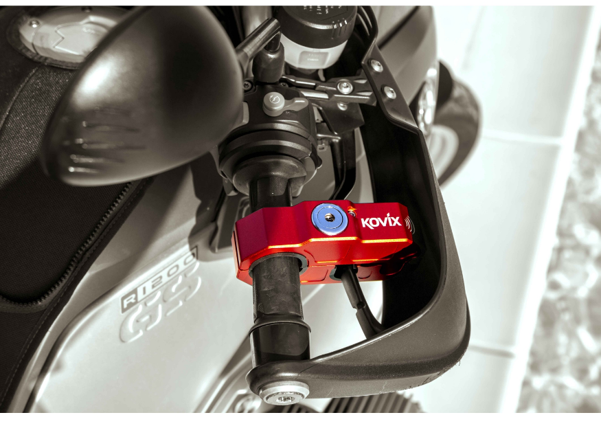 KOVIX KHL GRIP LOCK ALARM ROT ALARMBREMSENSCHLOSS » Motobike.de