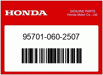 Honda FLANSCHENSCHRAUBE, 6X25, Honda-Teilenummer 957010602507