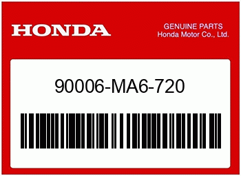 Honda SCHRAUBE, Honda-Teilenummer 90006MA6720