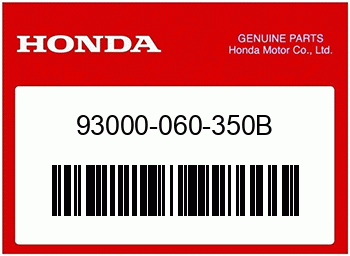 Honda SCHRAUBE, Honda-Teilenummer 93000060350B