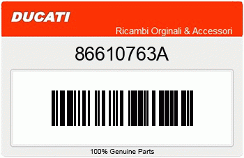 Ducati STOPFEN, Ducati-Teilenummer 86610763A