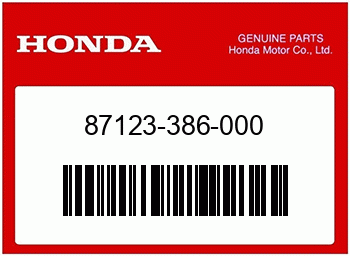Honda AUFKLEBER, Honda-Teilenummer 87123386000
