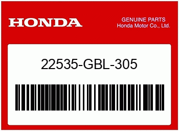 Honda GEWICHT SATZ, KUPPLUNG, Honda-Teilenummer 22535GBL305