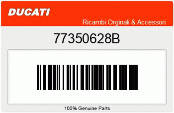 Ducati SCHRAUBE TCEIR M6X10, Ducati-Teilenummer 77350628B