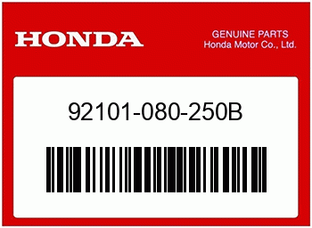 Honda SCHRAUBE, HEX., 8X25, Honda-Teilenummer 92101080250B