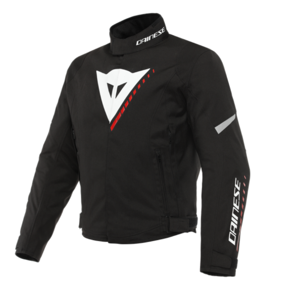 Dainese VELOCE D-DRY MOTORRAD JACKE Schwarz/weiß/Rot