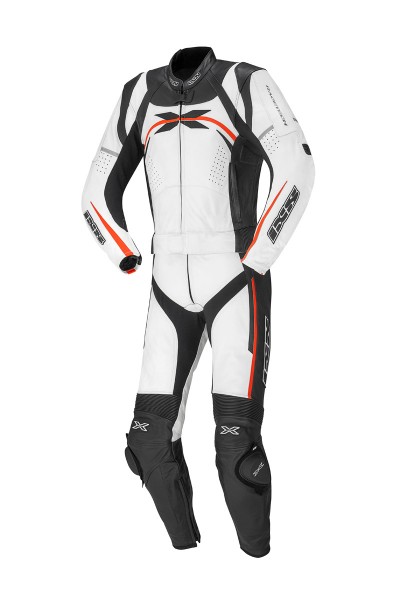 iXS-Lederkombi Camaro weiss-schwarz-rot