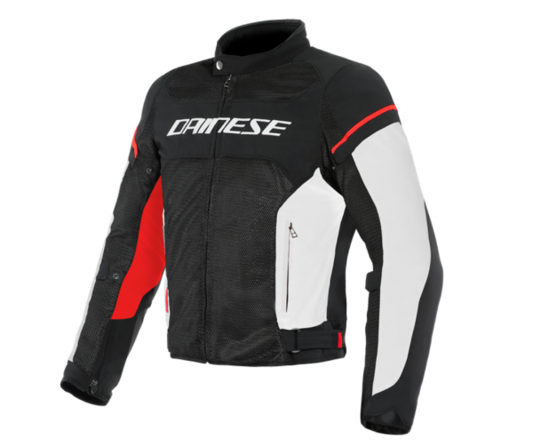 Dainese AIR FRAME D1 TEX JACKE Schwarz/Weiß/Rot