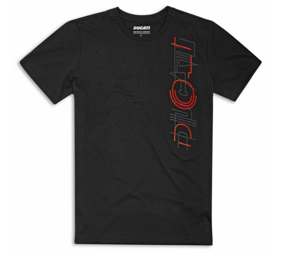 Ducati Original T-SHIRT SKYLINE SCHWARZ HERREN