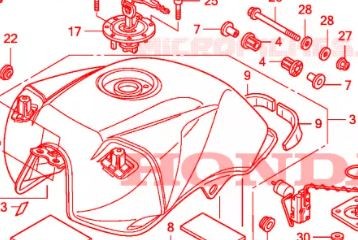 Honda FESTSTELLHUELSE TANK 17517MCZ000