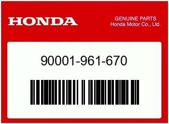 Honda SHUELSE, SEITENBEFESTIGUN, Honda-Teilenummer 90001961670