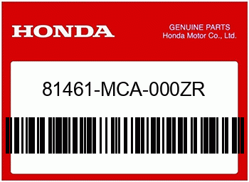 Honda ZIERLEISTE, L. SATTELTASC, Honda-Teilenummer 81461MCA000ZR