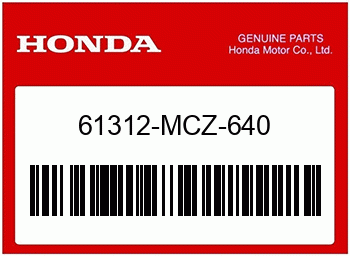 Honda PLATTE, R. SCHEINWERFER, Honda-Teilenummer 61312MCZ640