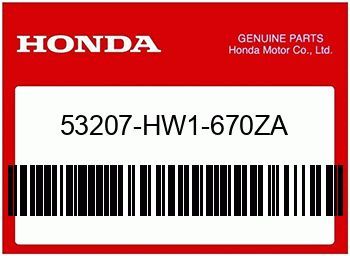 Honda STAY,HANDLE COVER, Honda-Teilenummer 53207HW1670ZA