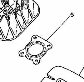 Yamaha DT50MX Dichtung, Zylinderkopf 1