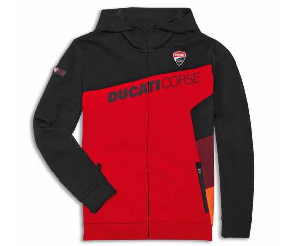 Ducati SWEATSHIRT CORSE SPORT RED/BLACK