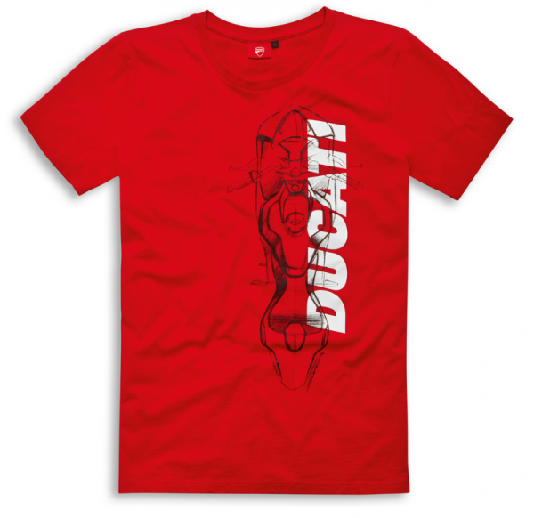 Ducati Original VERTICAL T-SHIRT 3XL