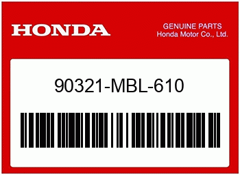 Honda FEDERMUTTER, 6MM, Honda-Teilenummer 90321MBL610