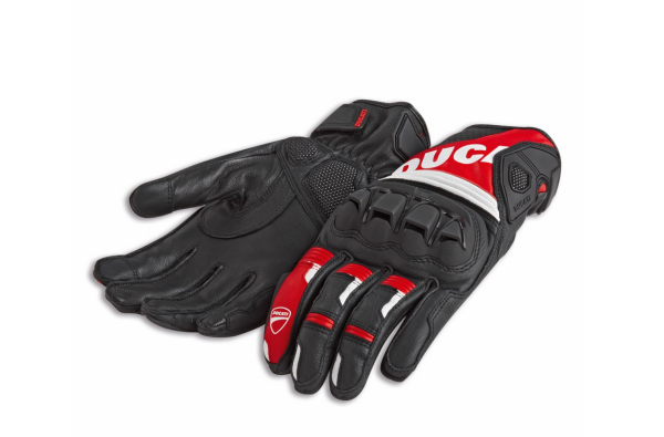 Ducati Original HANDSCHUHE SPORT C4 Schwarz/Rot