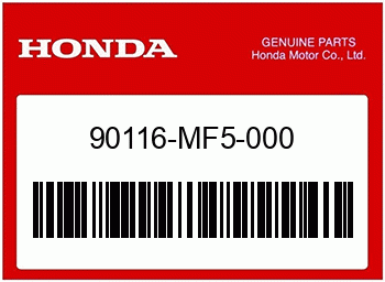 Honda INNENSECHSKANTSCHRAUBE, 8, Honda-Teilenummer 90116MF5000