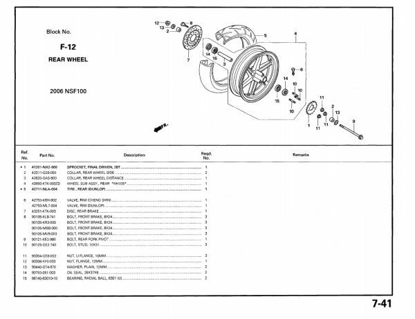 Honda original SIMMERRING, 26X37X6