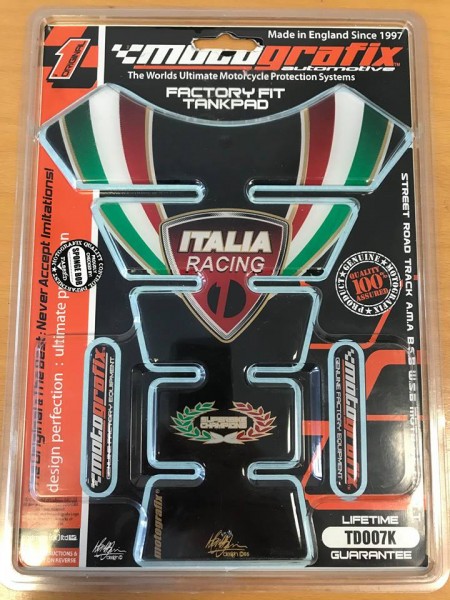 Motografix MG Tankpad Ducati Italia Racing schwarz