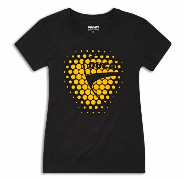 DUCATI T-SHIRT HEART GELB DAMEN