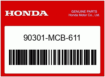 Honda SPEZIALMUTTER, 6MM, Honda-Teilenummer 90301MCB611