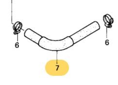 Honda, Wasserschlauch-C CBR600F F4 / F4i, 1999-2006