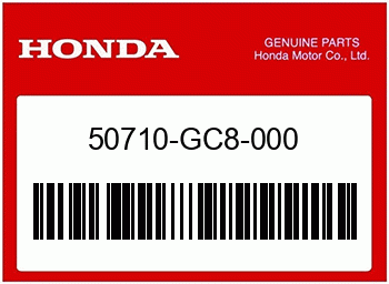 Honda GUMMI, R. SOZIUSFUSSRASTE, Teilenummer 50710GC8000