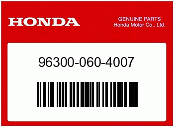 Honda FLANSCHENSCHRAUBE, 6X40, Honda-Teilenummer 963000604007