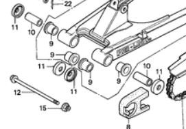 Hülse, Schwingendrehzapfen, NSR50S 1989 -1995 52141GE2000