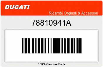 Ducati DICHTUNG, ZUENDKERZE, Ducati-Teilenummer 78810941A