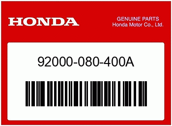 Honda SECHSKANTSCHRAUBE 8X, Honda-Teilenummer 92000080400A