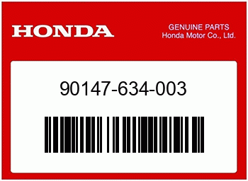 Honda SCHRAUBE, FENDER, 6X18, Honda-Teilenummer 90147634003