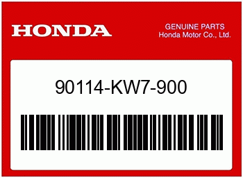 Honda SCHRAUBE, SCHIRM BEFESTIG, Honda-Teilenummer 90114KW7900