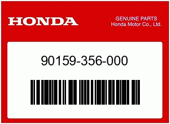 Honda FESTSTELLSCHRAUBE, MESSER, Honda-Teilenummer 90159356000
