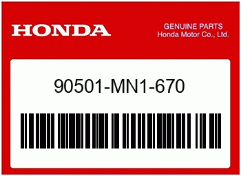 Honda GLATTE SCHEIBE, 9MM, Honda-Teilenummer 90501MN1670