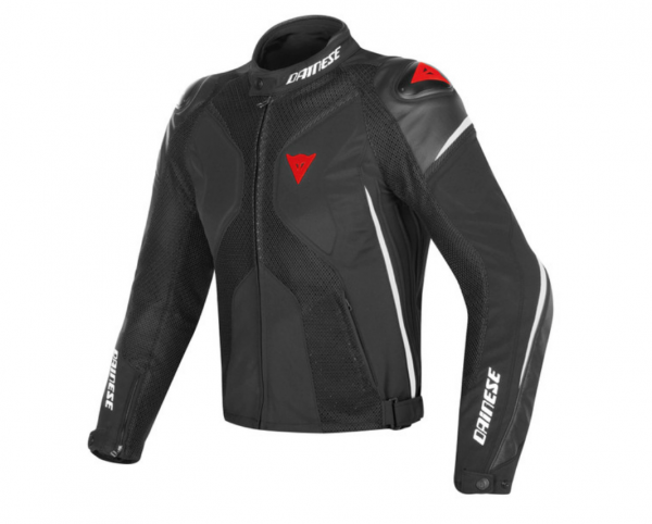 Dainese SUPER RIDER D-DRY MOTORRAD JACKE Schwarz/Weiß/Rot