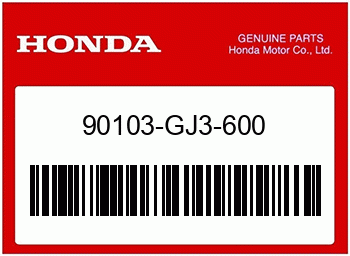 Honda SCHRAUBE 3X30, Honda-Teilenummer 90103GJ3600