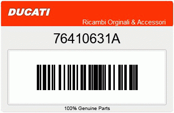 Ducati KR?MMERGUMMI 999 B/03, Ducati-Teilenummer 76410631A