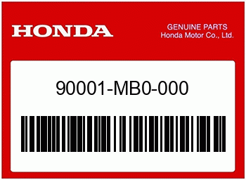 Honda SCHRAUBE, Honda-Teilenummer 90001MB0000