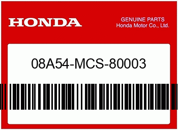 Honda M/C ERSATZTEILE, Honda-Teilenummer 08A54MCS80003