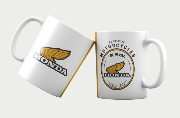 HONDA TASSE VINTAGE WEIß