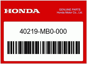 Honda RING, DAEMPFERDECKEL, Honda-Teilenummer 40219MB0000